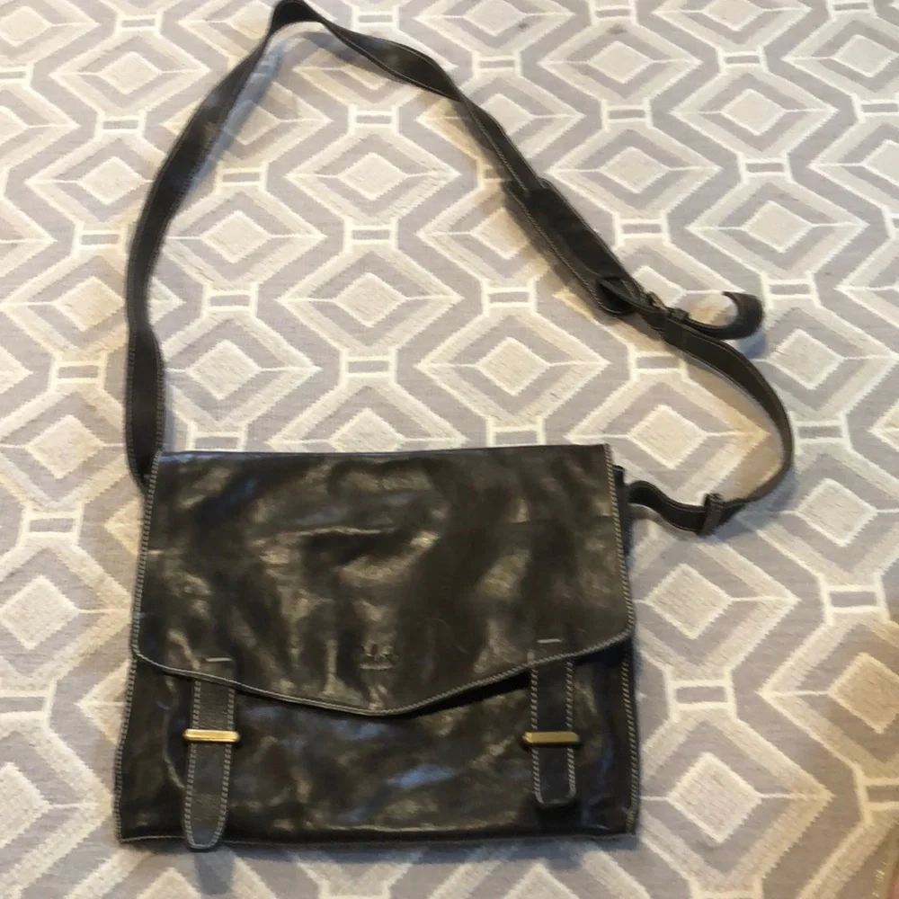 Cole Haan Brown Leather Laptop Bag